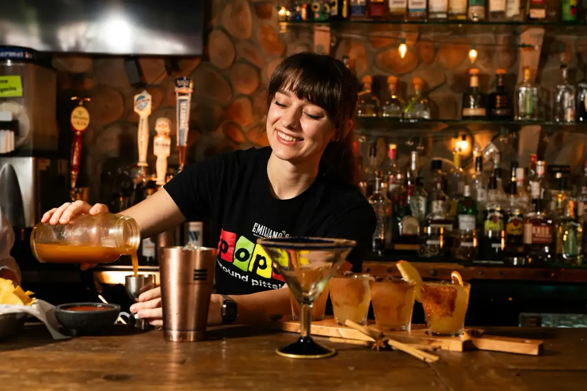 Private bartender crafting cocktails for a romantic villa evening in Costa Rica