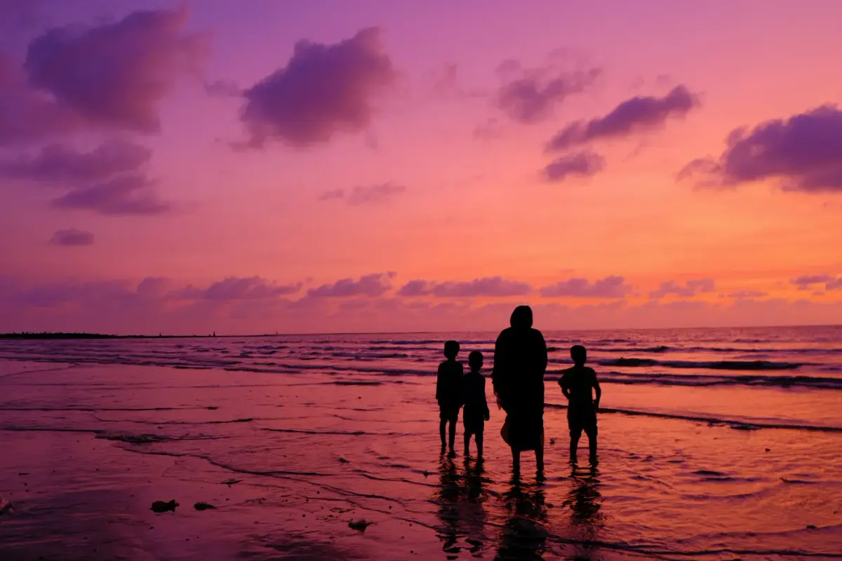 Professional sunset portrait photography session for couples on Jaco Beach
